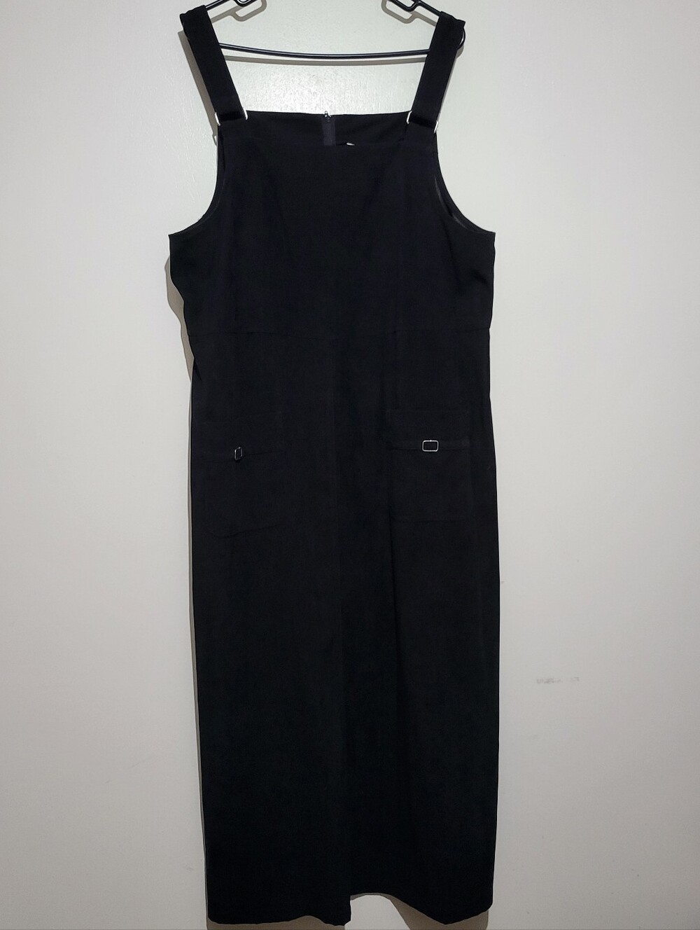 Black Pinafore Maxi Dress